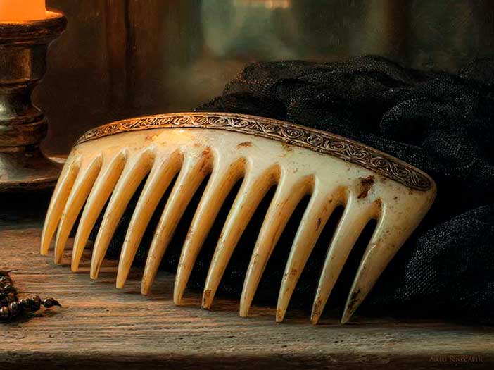 The Mourning Widow’s Bone Comb